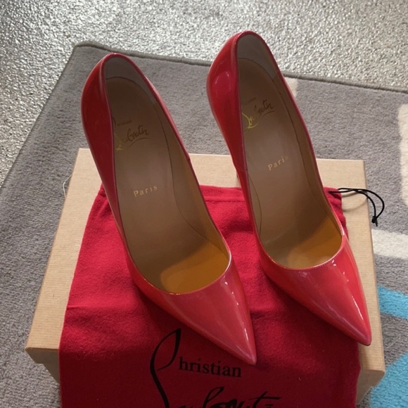 CHRISTIAN LOUBOUTIN So Kate 120 Patent Leather Hot Pink - Picture 10 of 10